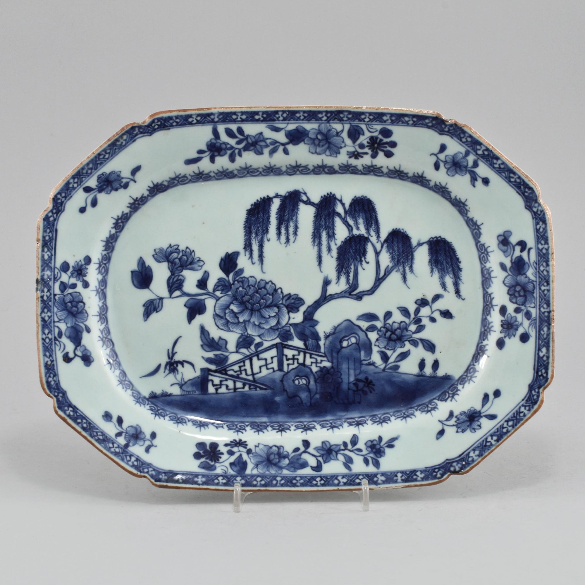STEKFAT, porslin, Kina, 1700-tal.