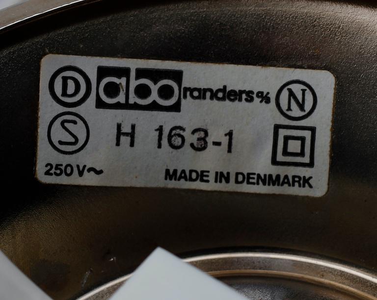 VÄGGLAMPOR, 1 par, abo Randers, H-163-1, Danmark, 1900-talets andra hälft.