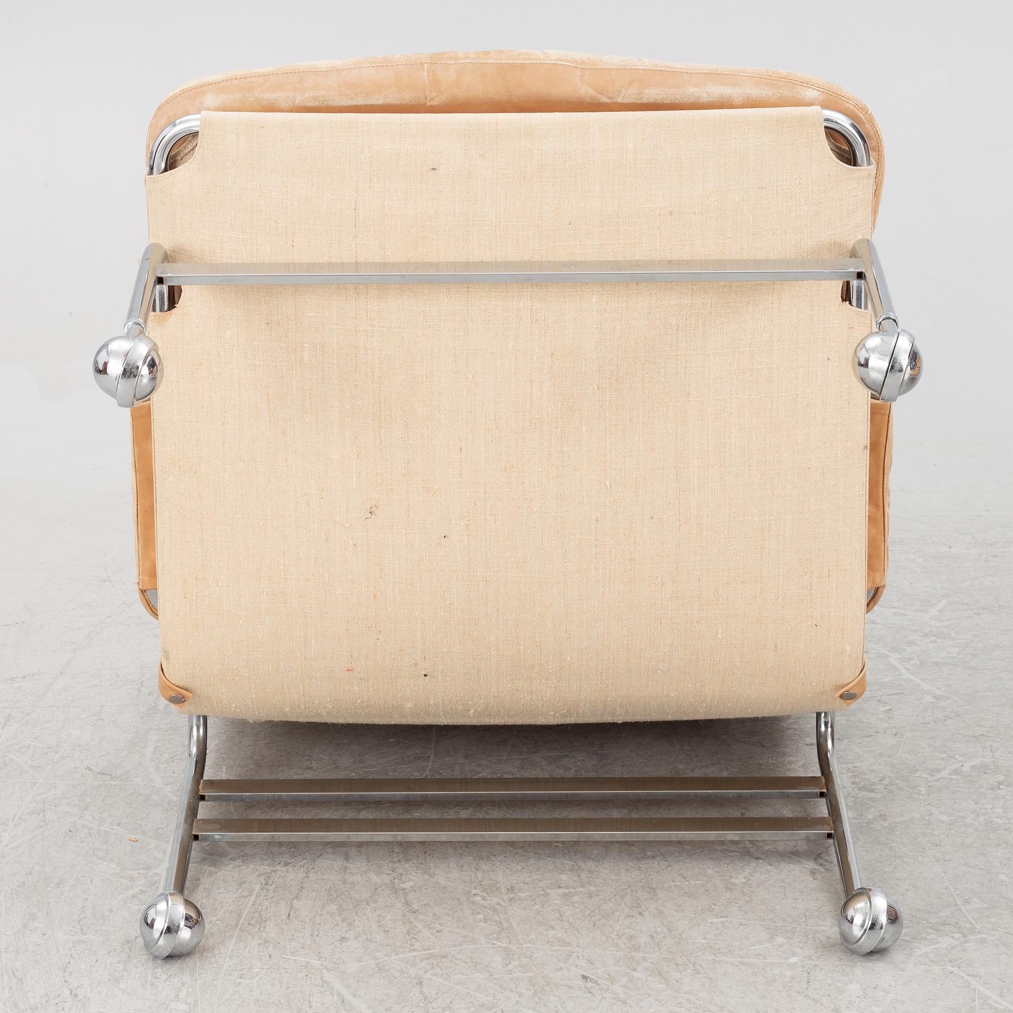 Bruno Mathsson, a pair of "Karin" armchairs, Dux, Sweden, late 20th century.