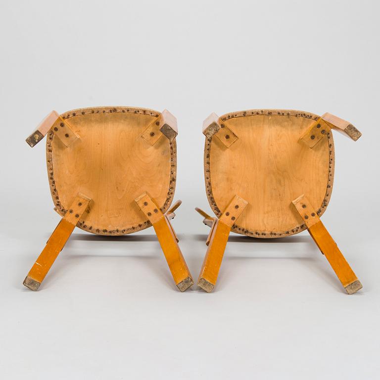 Alvar Aalto, A set of five 'model 69' chairs, for O.Y. Huonekalu- ja Rakennustyötehdas A.B. 1940s.