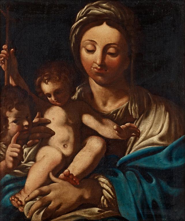 Bartolomeo Schedoni Follower of, The Madonna and Child with Saint John the Baptist.