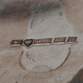 KAFFESERVIS, 3 delar, silver, Kultakeskus, Tavastehus 1942-1947. Tot. vikt ca 1317g.