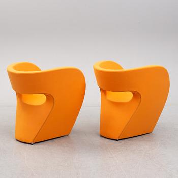 A pair of 'Little Albert' easy chairs by Ron Arad, Moroso.