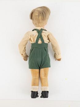 Käthe Kruse, doll, "Lars", Germany, circa 1930.