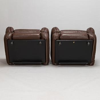 Kurt Hvitsjö, A pair of 1970's 'Hannibal' armchairs for Isku.