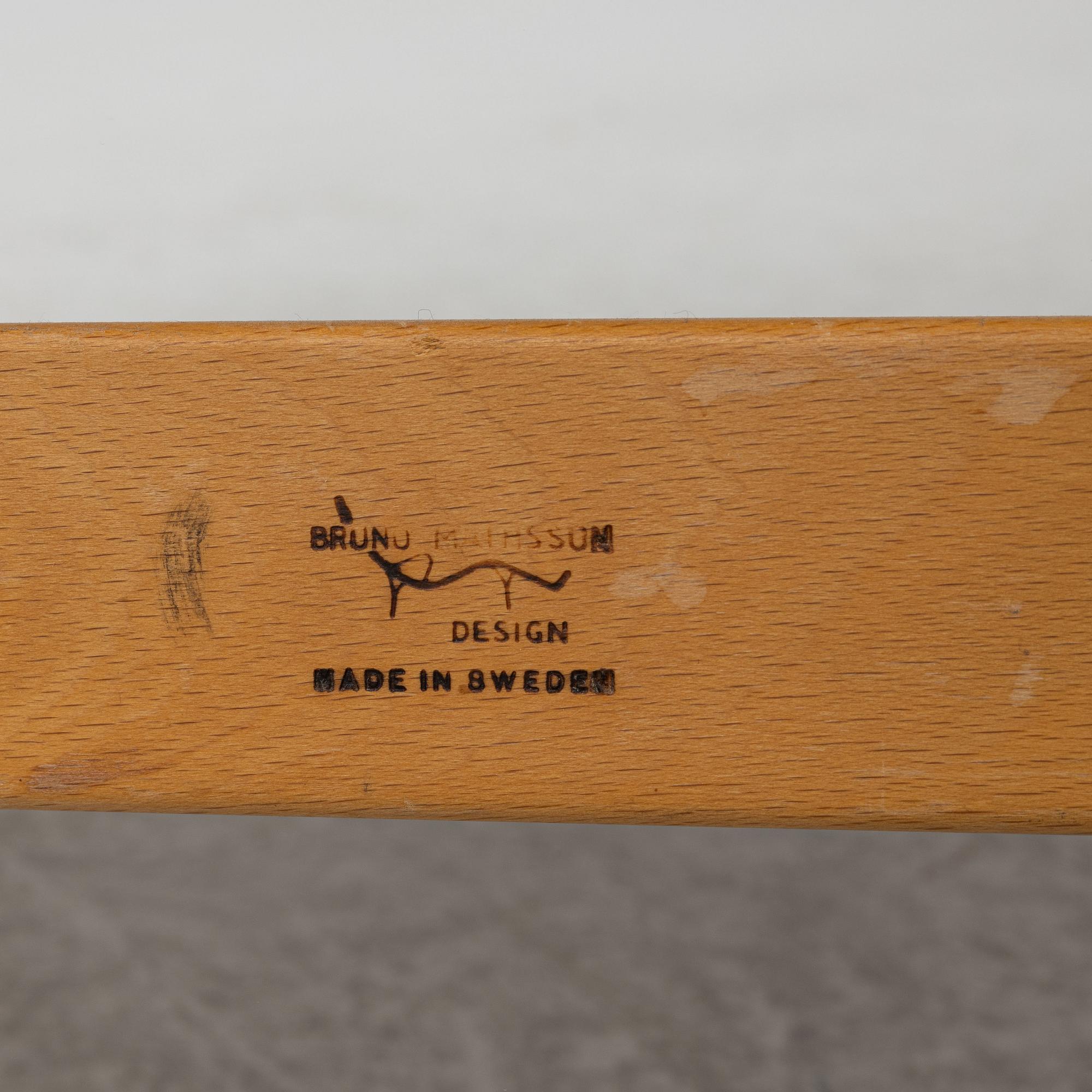 Bruno Mathsson, armchair, "Pernilla", Karl Mathsson Company 1975.