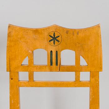 Yrjö Blomstedt, probably, chairs 4 pcs, circa 1900.