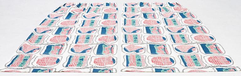 Josef Frank, curtains, a pair, "Manhattan", Svenskt Tenn.