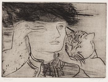 Hans Wigert, Fågel, katt och man.