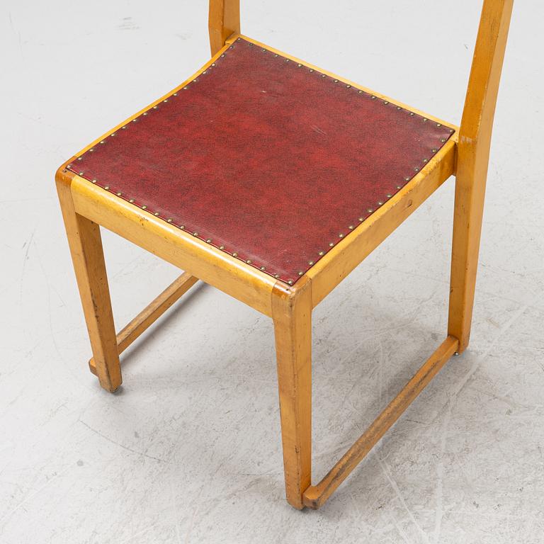 Chairs, 10 pieces, mid-20th century.