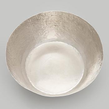 Tapio Wirkkala, skål, silver, Kultakeskus, Tavastehus 1978.