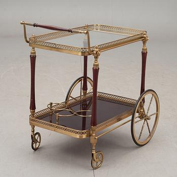 SERVERINGSVAGN, mässing, 1900-talets andra hälft.