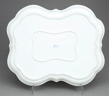 BRICKA, porslin, Meissen, första sortering, 1900-talets mitt.