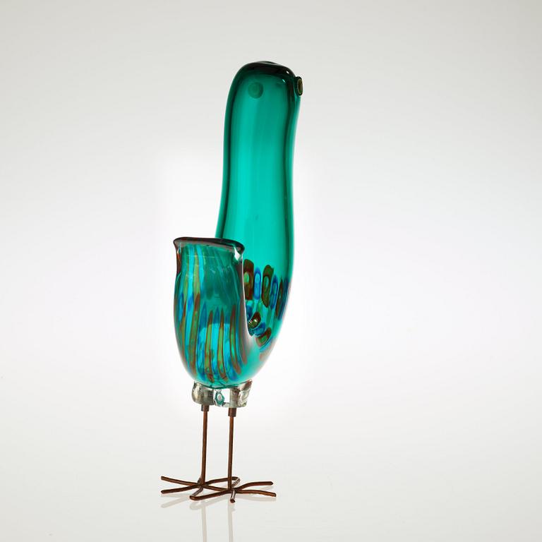 An Alessandro Pianon 'Pulcino' glass bird, Vistosi, Italy, 1960's.