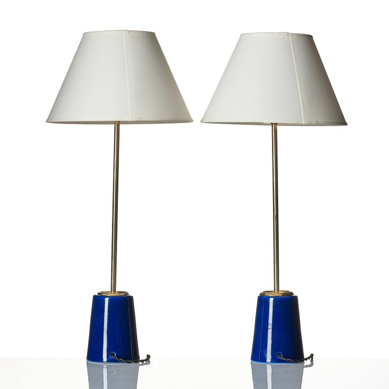 Hans-Agne Jakobsson, a pair of table lamps, Hans-Agne Jakobsson AB, Åhus, 1950s.