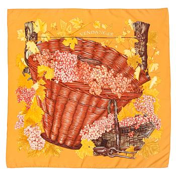 HERMÈS, scarf, "Vendanges".