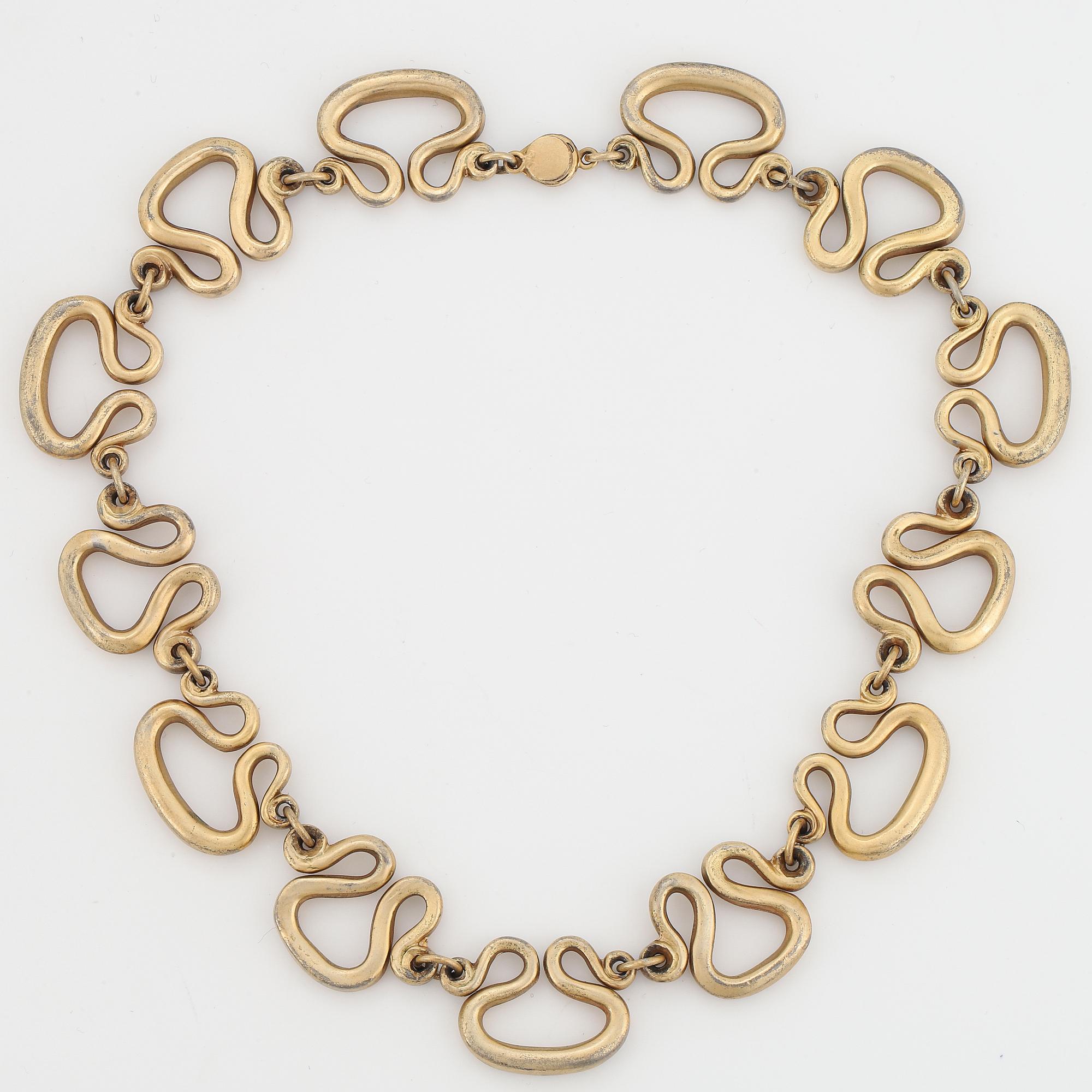 ESTRID ERICSON, a pewter necklace, 'Etruskiska'  Svenskt Tenn.