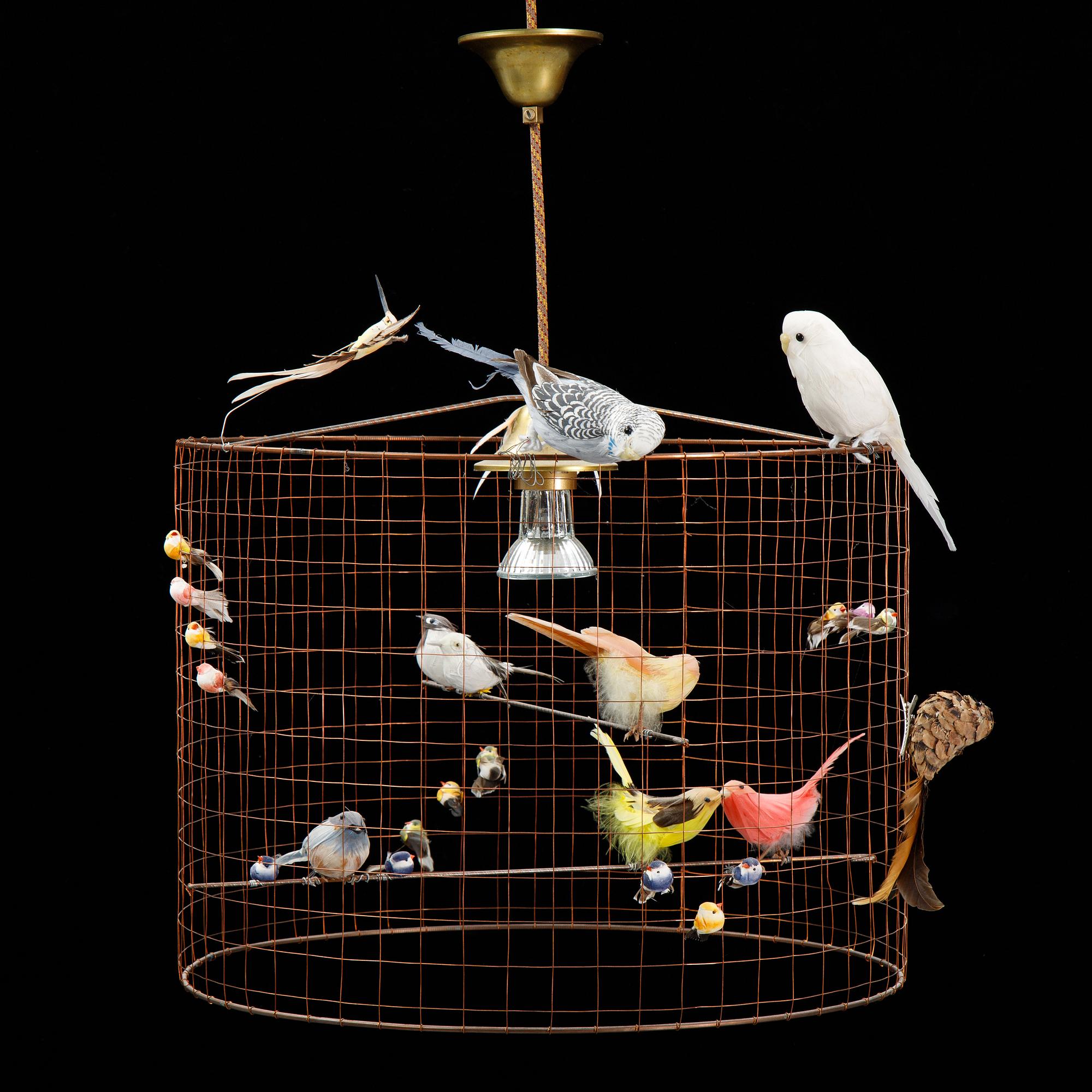 Mathieu Challieres, "Petite Volière" fågellampa/taklampa,