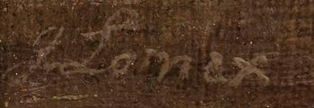 JOHN ARTHUR LOMAX, oil on canvas, signed.