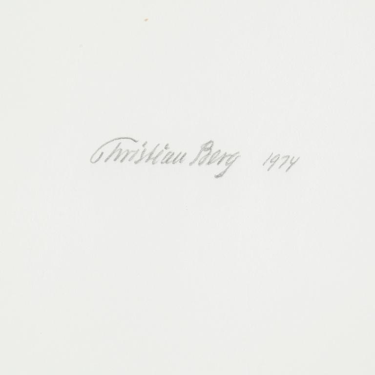 CHRISTIAN BERG, lithographs, 3, signed 68/125.
