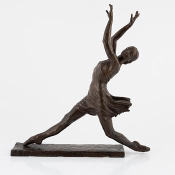 Okänd konstnär, 1900-tal. Skulptur. Brons. Ballerina.