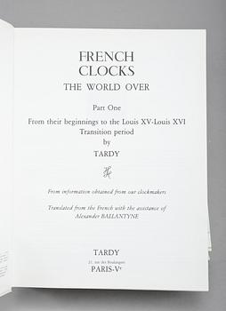 BÖCKER, 3 stycken, "French clocks part 1-3", Tardy, Paris 1982.