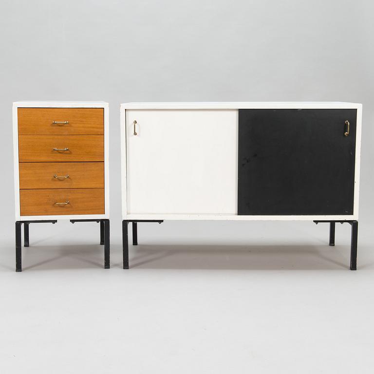 Oiva Parviainen, A 1960's sideboard and drawer unit for Lahden Puujalostus.
