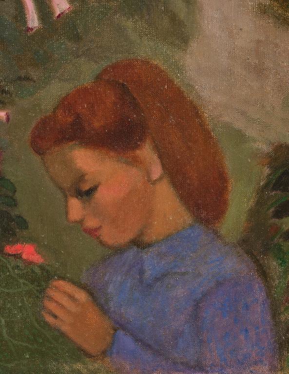 Curt Clemens, Girl by flowers.