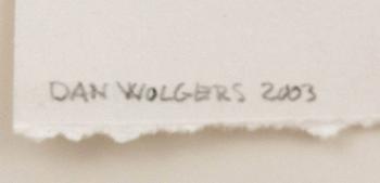 Dan Wolgers, relief print.