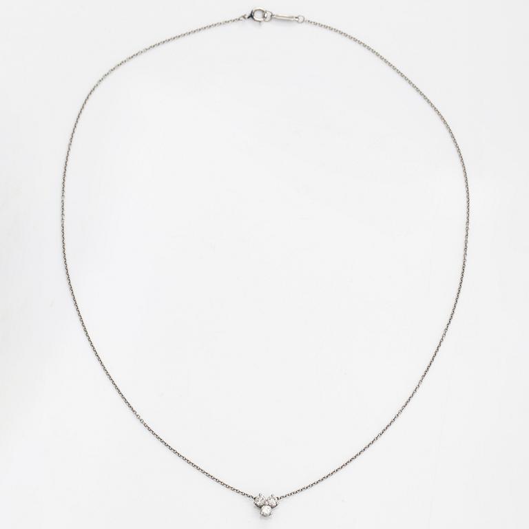 Tiffany & Co, halsband, "Aria", platina med briljantslipade diamanter.