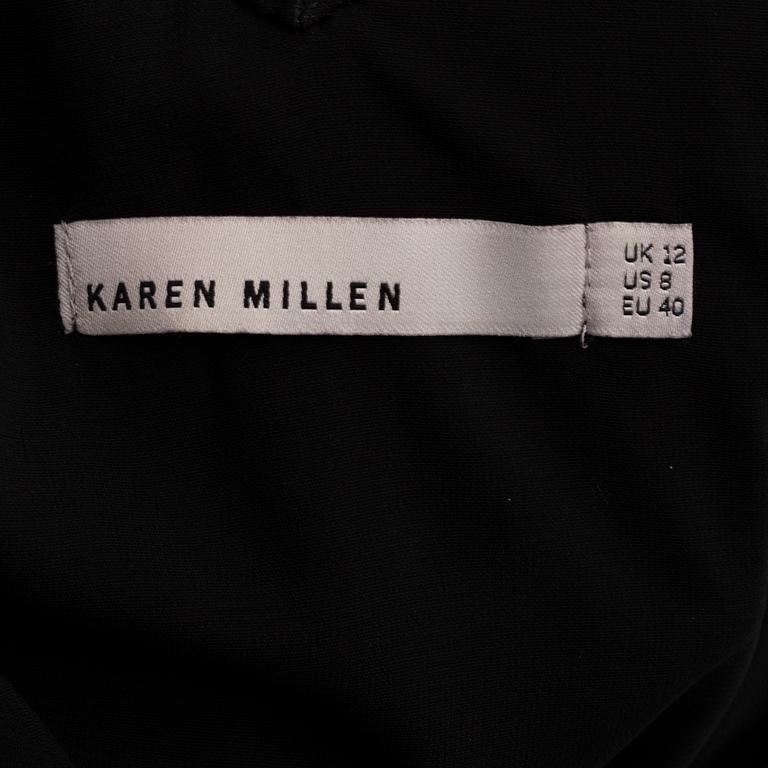 KAREN MILLEN, a dip dye beaded dress, UK size 12.