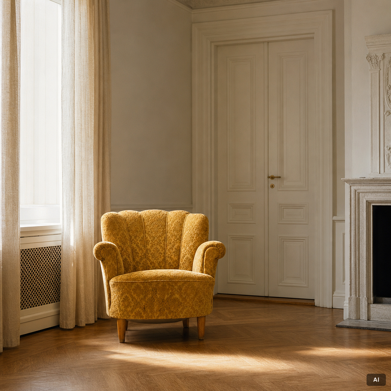 Armchairs, a pair, Swedish Modern. 1940s.