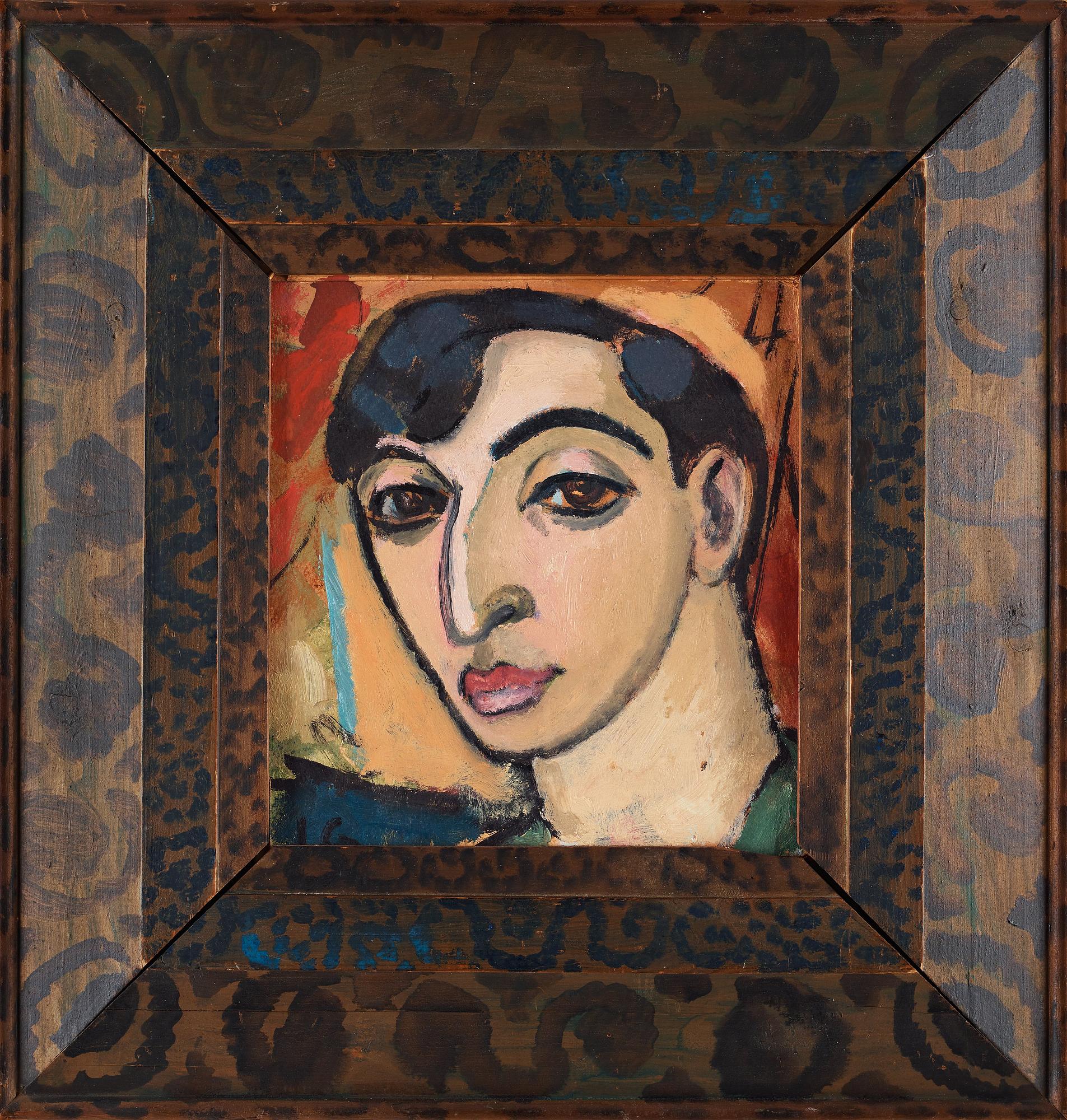 Isaac Grünewald, Self portrait.