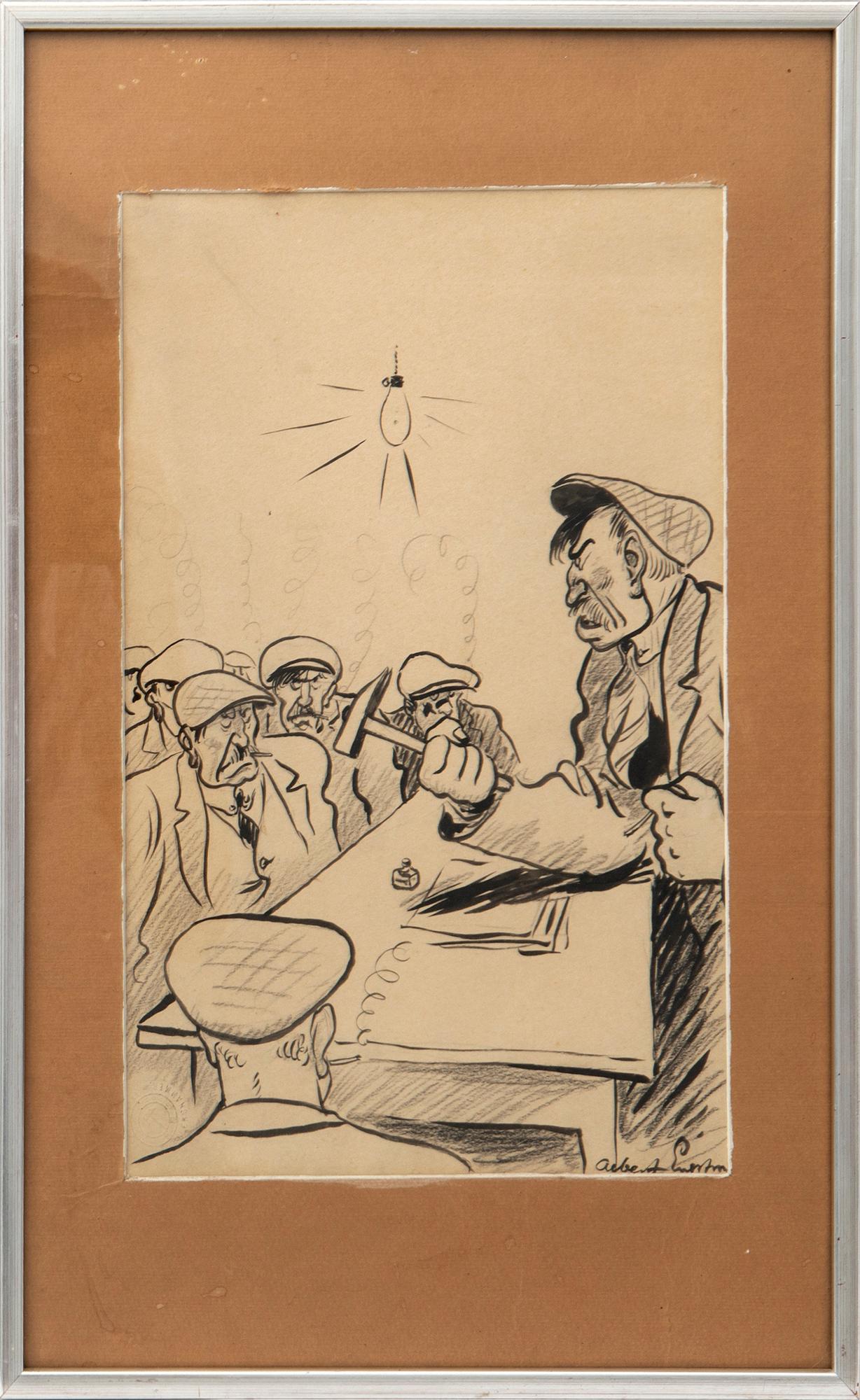 Albert Engström, Trade union meeting.