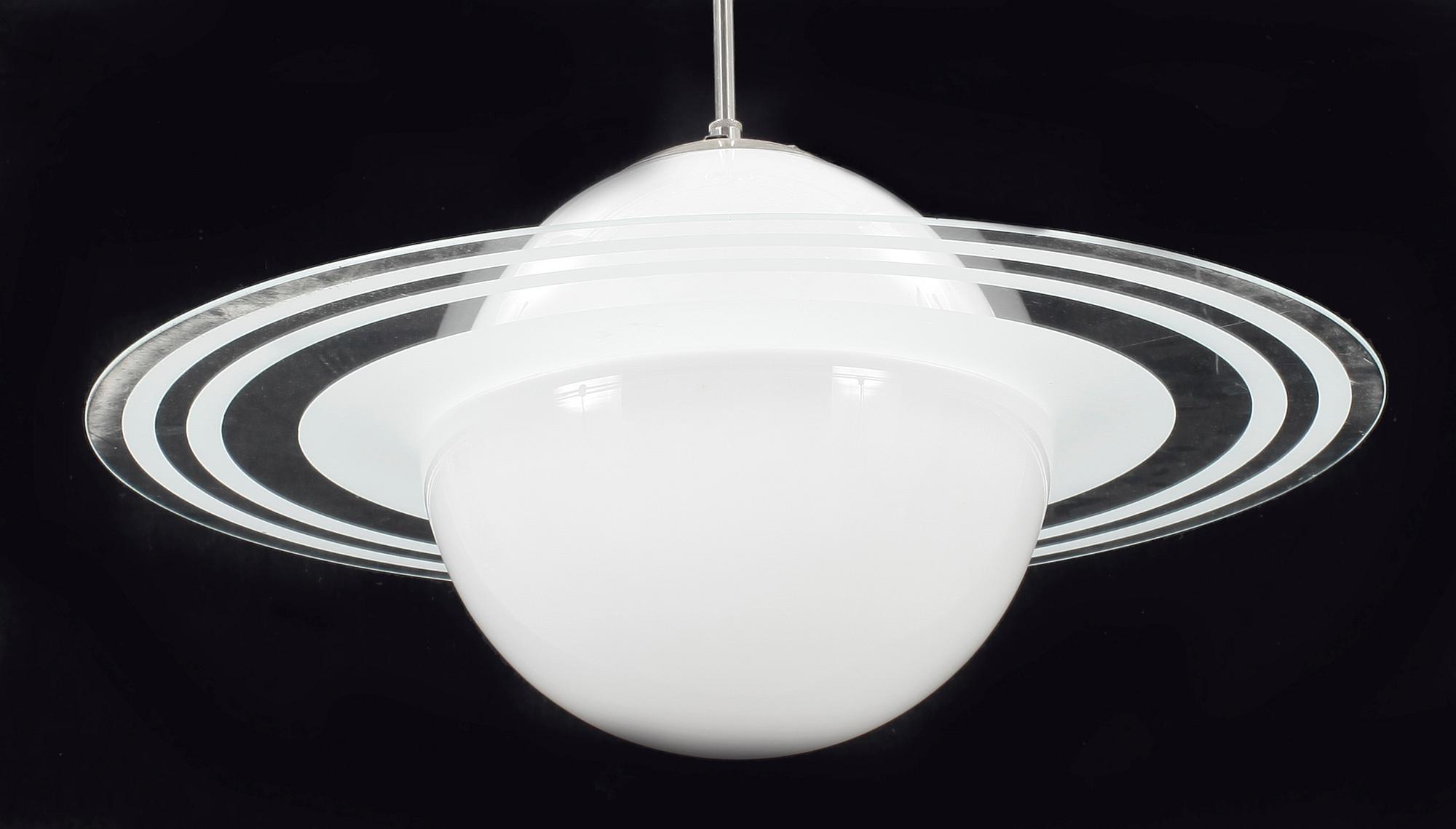TAKLAMPA, "Saturnus", 1900-tal. Höjd 60 cm.