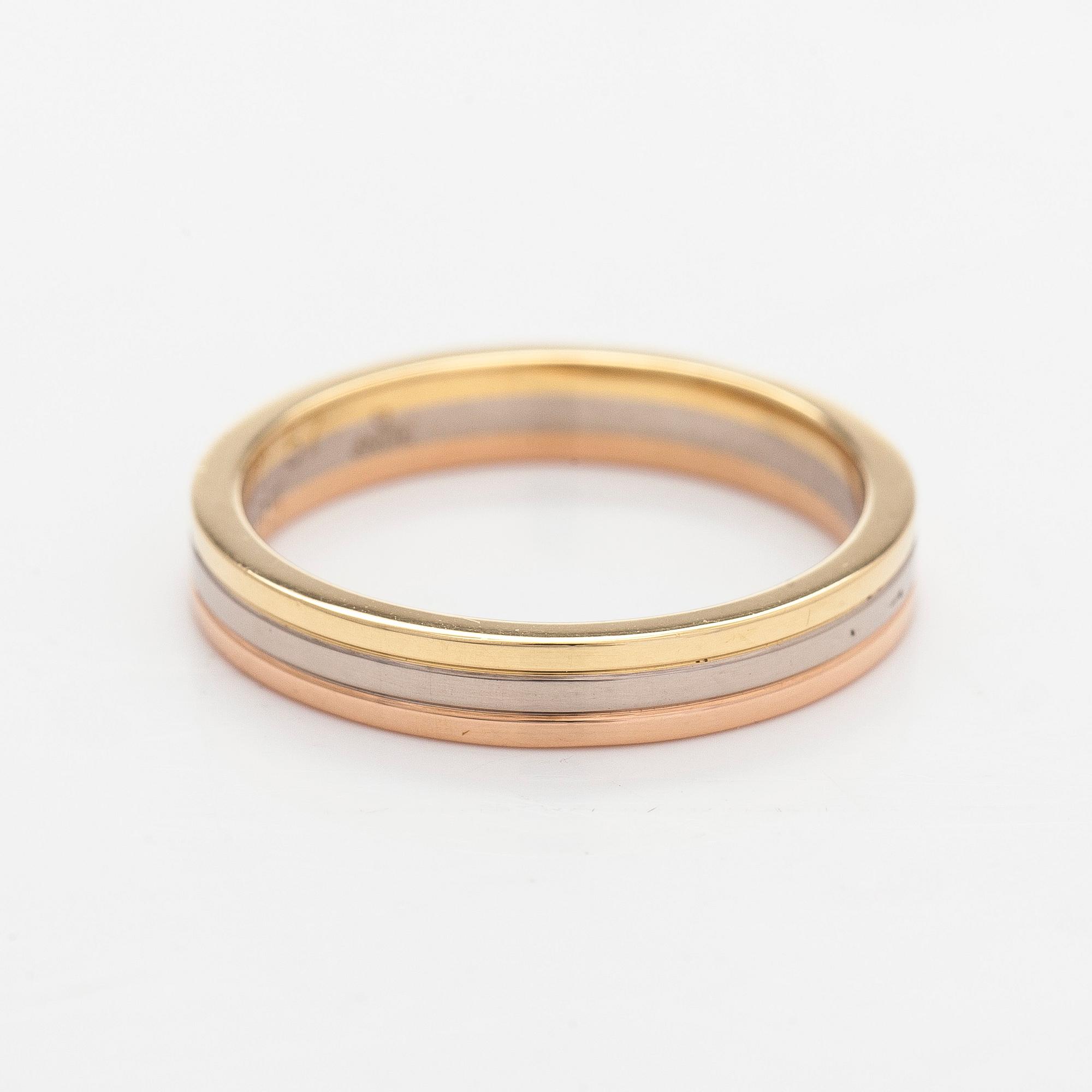 Cartier, ring, "Vendôme Louis Cartier", 18K trefärgsguld.