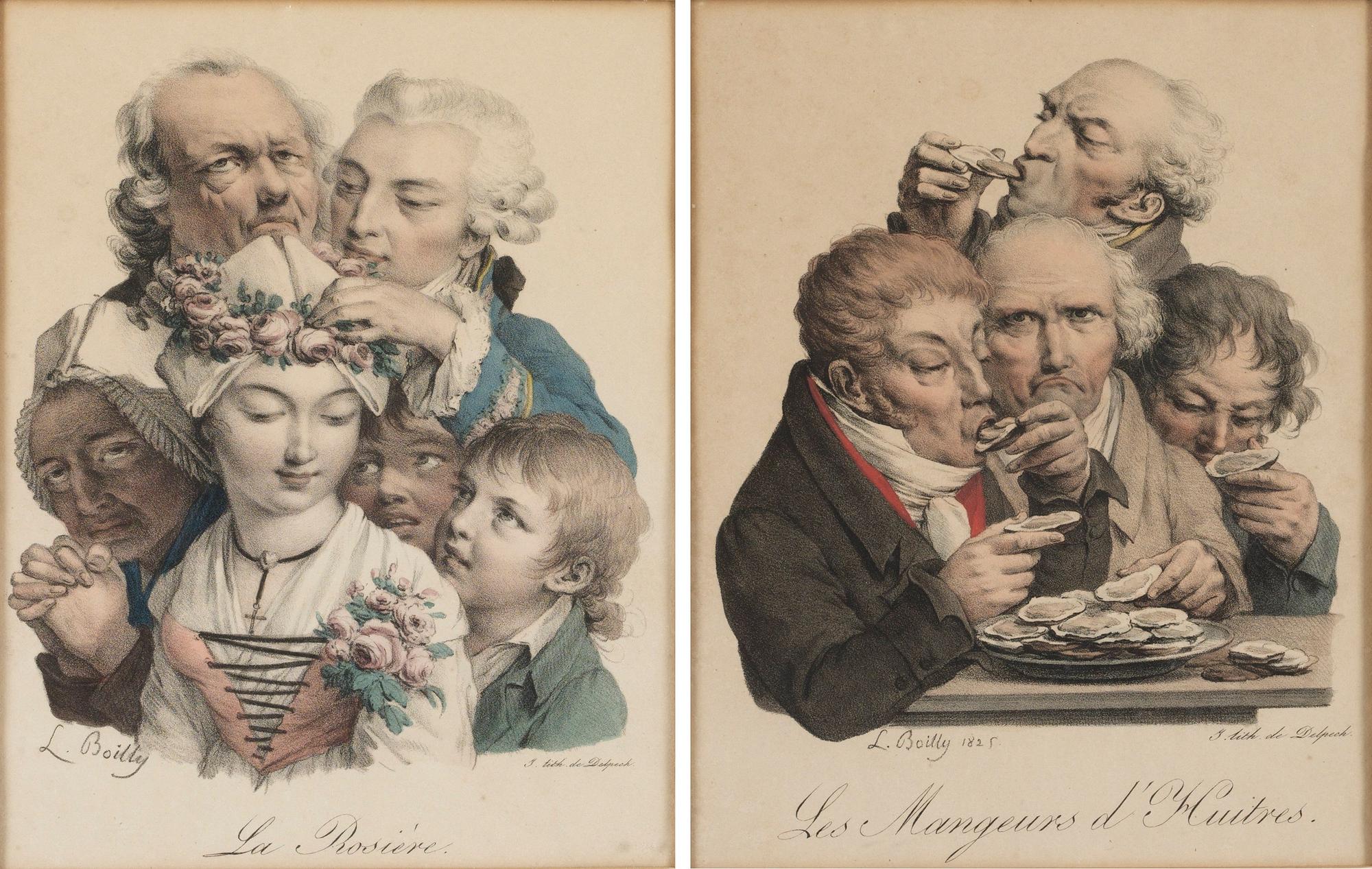 Louis-Léopold Boilly, "Les Mangeurs d'Huitres"; "La Rosière".