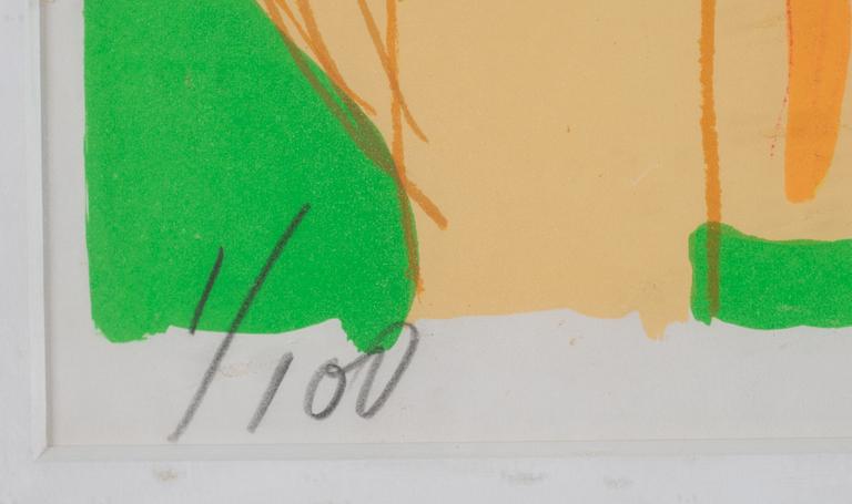Walasse Ting, lithograph in colours, signed 1/100.