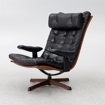 Fåtölj, ”Delfin”, Göte Möbler, Nässjö, 1970-tal.