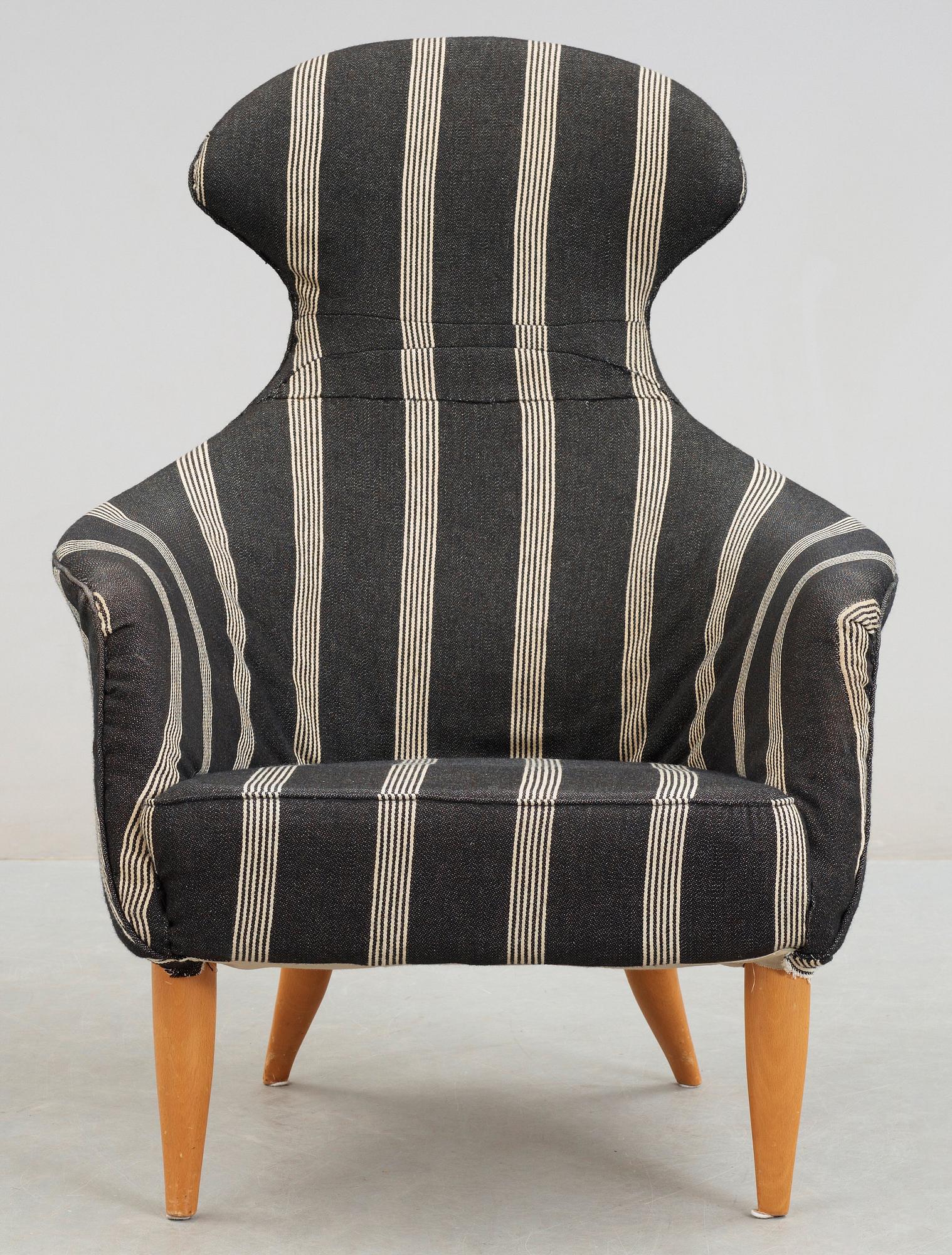 A Kerstin Hörlin Holmquist 'Stora Eva' armchair, Paradise group, Triva-series, Nordiska Kompaniet, 1950-60's.