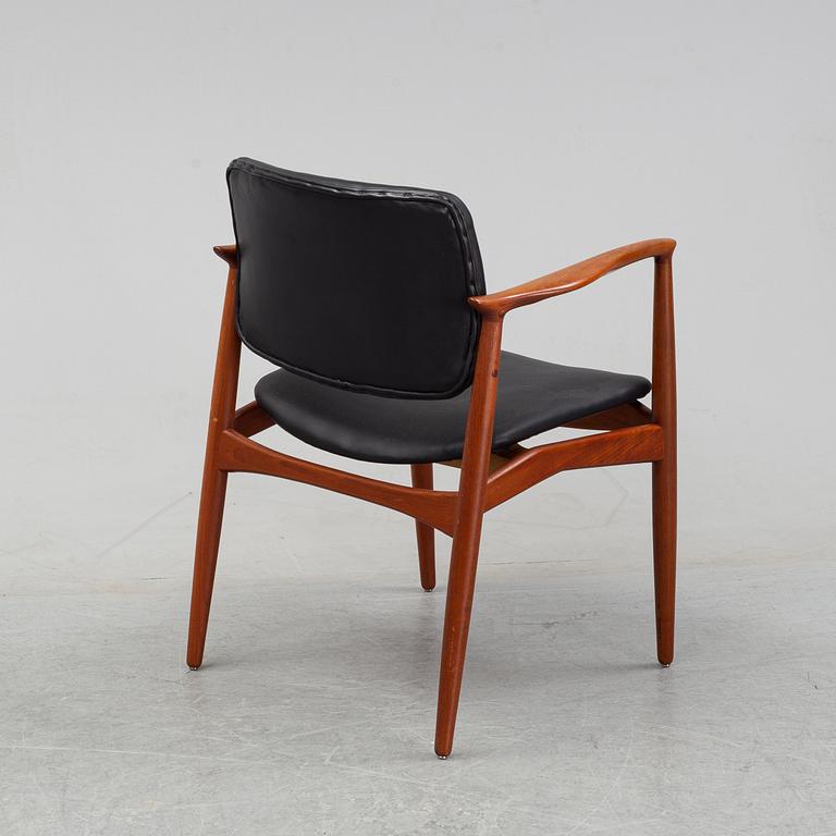 A teak armchair from Örum, Denmark.