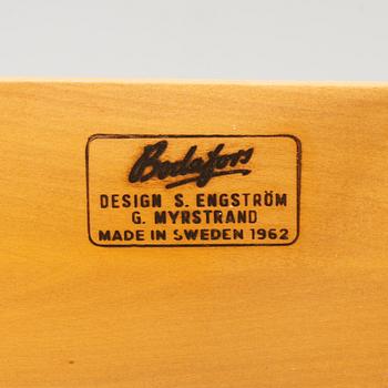 Sven Engström och Gunnar Myrstrand, an oak veneered sideboard, for Bodafors, dated 1962.
