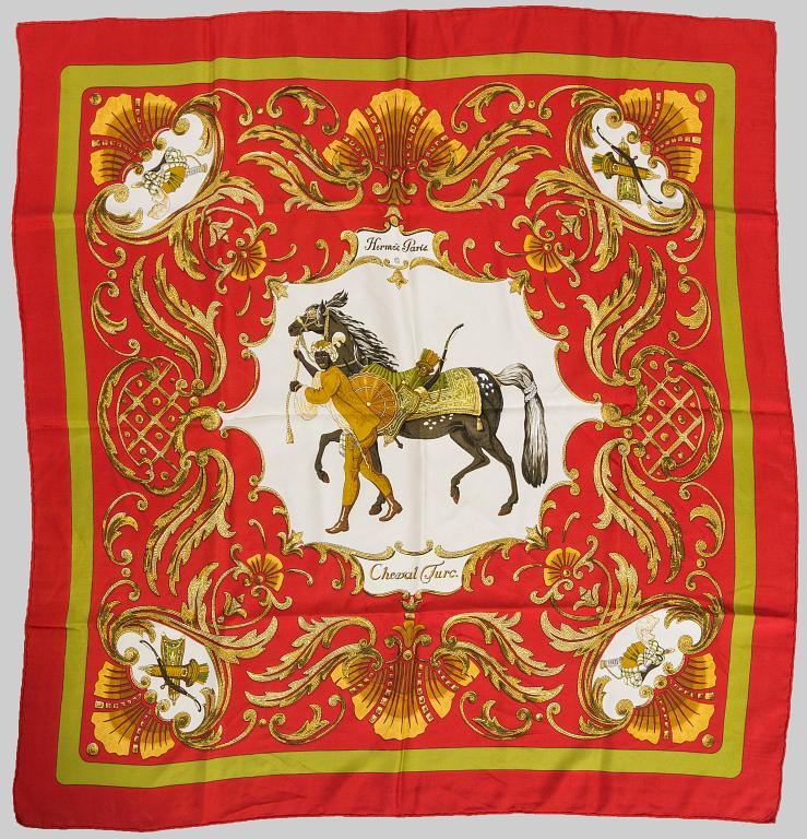 HERMÈS, "Cheval Turc", scarf.