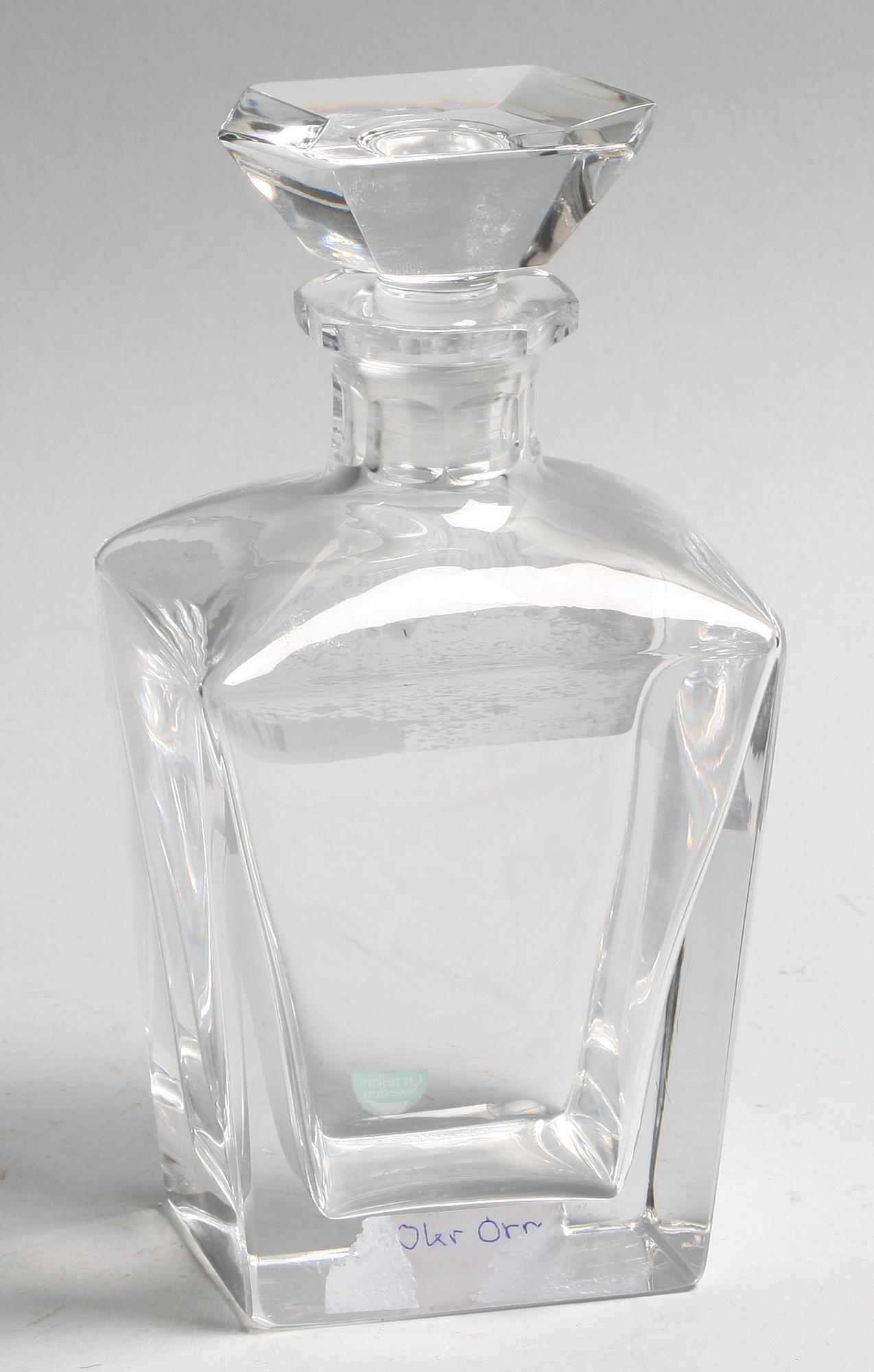 KARAFF, glas, Orrefors.