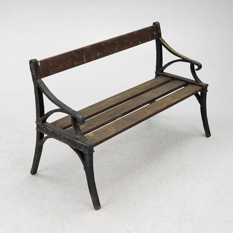 Garden sofa, Byarums bruk, 20th century.