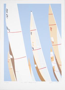 Franco Costa, "Red spinnaker in Florida", "Newport's sunset", "The ocean's championship", "The pride of Italia" (4).