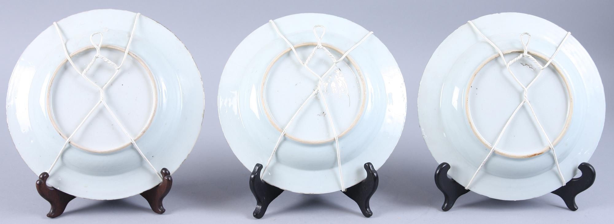 TALLRIKAR, 6 st, porslin, Kina, 1700/1800-tal.