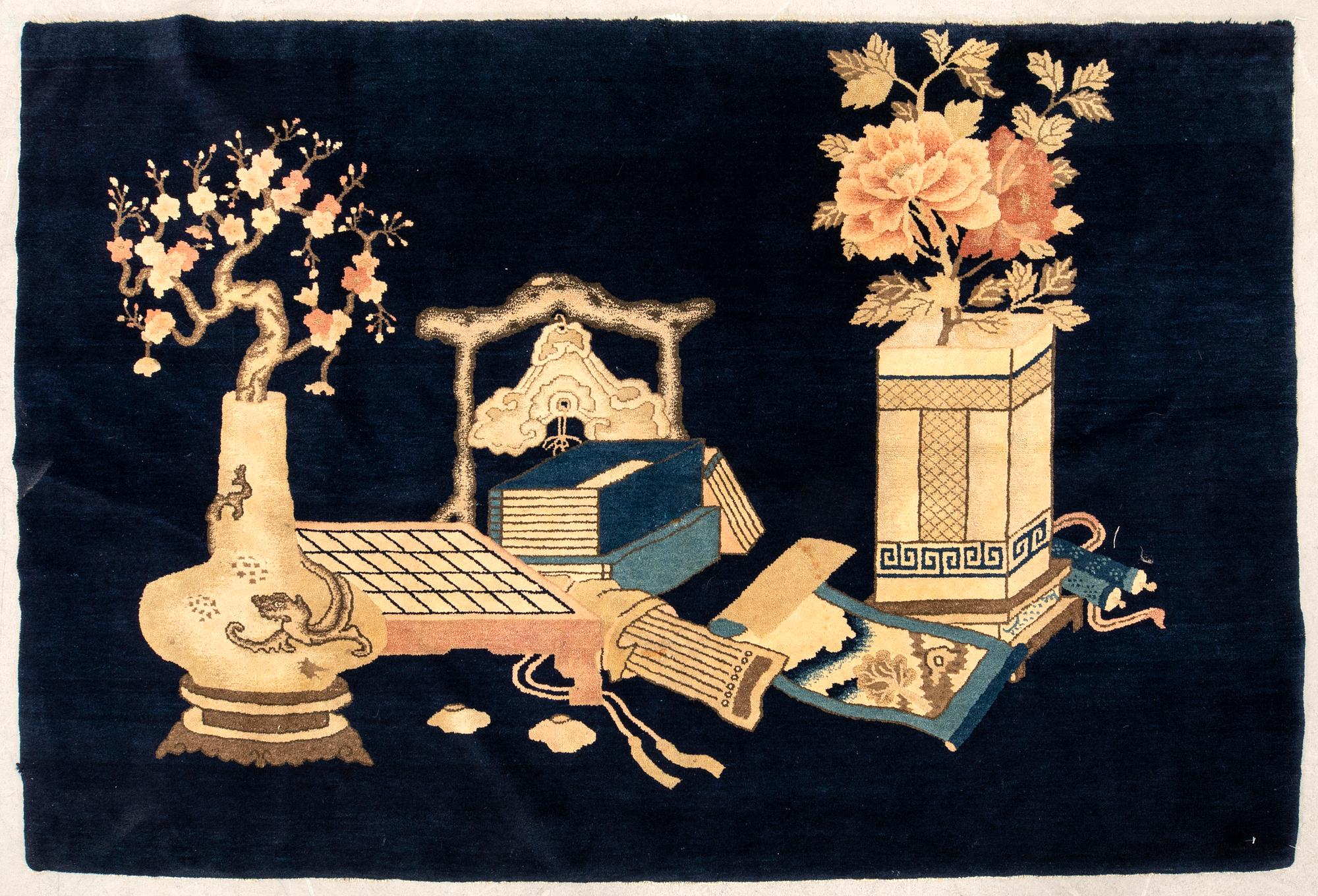 Rug China Baotou semi-antique/antique approx. 122x185 cm.