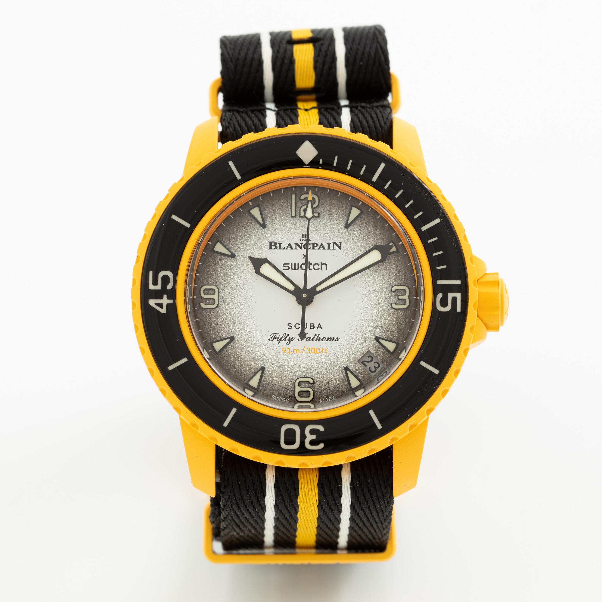 Swatch/Blancpain, Scuba Fifty Fathoms, Pacific Ocean, wristwatch, 42.3 mm.