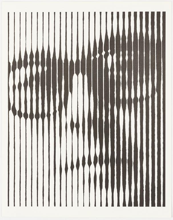 Victor Vasarely, "I ON" Portfölj med 7 serigrafier.